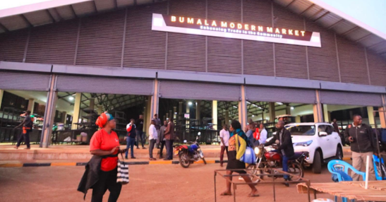 Traders at Bumala Town
