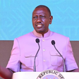 President William Ruto speaking during a past function