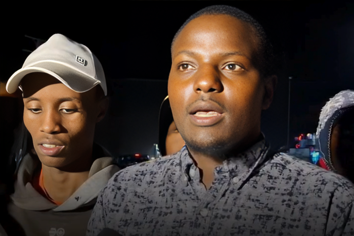 Gideon Kibet, popularly known as Kibet Bull speaking to the media