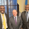 South Mugirango MP Sylvanus Osoro with Senator Chris Coons and Muhoho Kenyatta