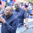 National Assembly Majority Leader Kimani Ichungwa speaking at a rally