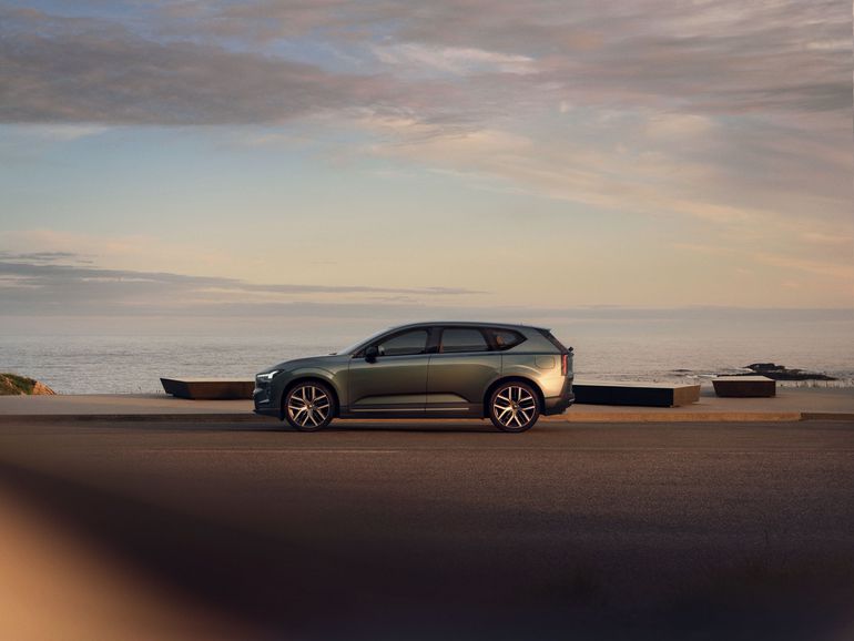 Side view of the Volvo EX60