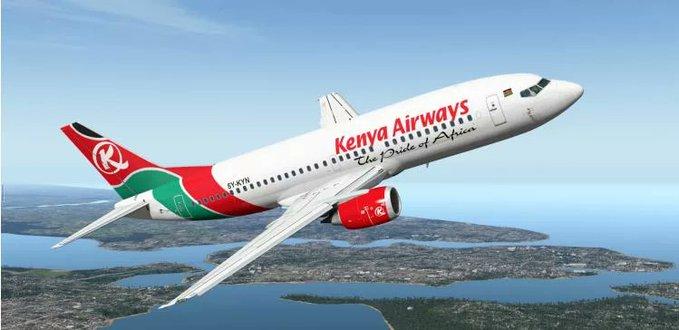 A Kenya Airways plane