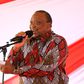President Uhuru Kenyatta speaking during a Jubilee Grassroots leaders meeting in Muranga