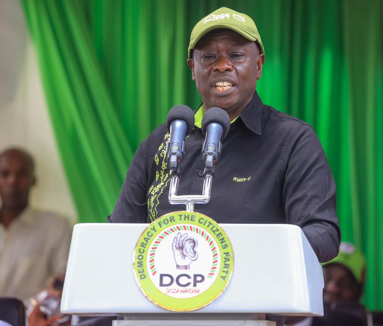 Democracy for Citizens Party leader Rigathi Gachagua