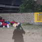 Girls stranded outside St Anne's Girls Secondary School in Nairobi
