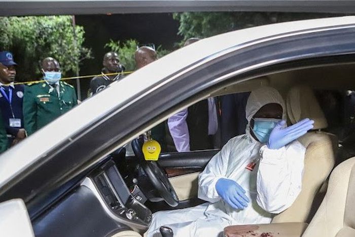 Kasipul MP Charles Ong’ondo Were car after the shooting