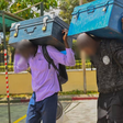 Fresh recruits at Kiganjo Police Training College