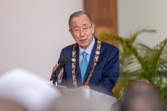 Former United Nations Secretary-General Ban Ki-moon at State House, Nairobi on July 8, 2025