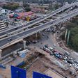 An aeriel view of the busy Haile Selassie Avenue and Uhuru Highway Roundabout