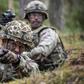 British military troops during an exercise