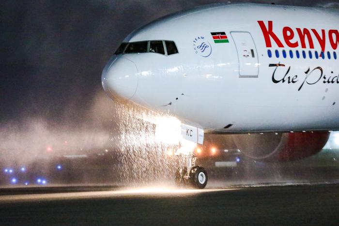 Kenya Airways has welcomed back its largest passenger aircraft, a Boeing 777-300ER