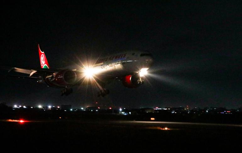 Kenya Airways has welcomed back its largest passenger aircraft, a Boeing 777-300ER