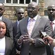 Lawyer Cliff Ombeta addressing the media on Cecil Ouma shooting