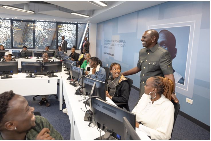 President William Ruto during the launch of Call Centre International (CCI) Global Contact Centre at Tatu City.