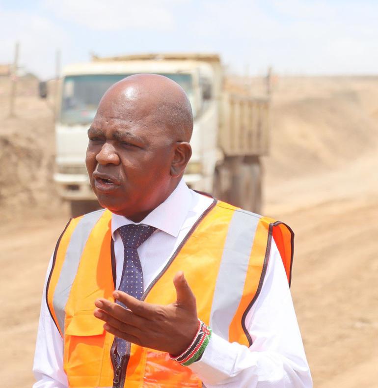 Kenya Railways Managing Director, Philip J. Mainga led a site inspection of ongoing works along the Naivasha–Kisumu–Malaba Standard Gauge Railway (SGR), where construction is actively progressing in Narok County. (Image:Kenya Railways)