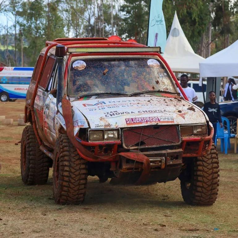 An heavily modified Landcruiser turned into an unstoppable 4x4 amphibious at an off-road event at Charanna Farm in meru County in April 2026 (Image: Files)