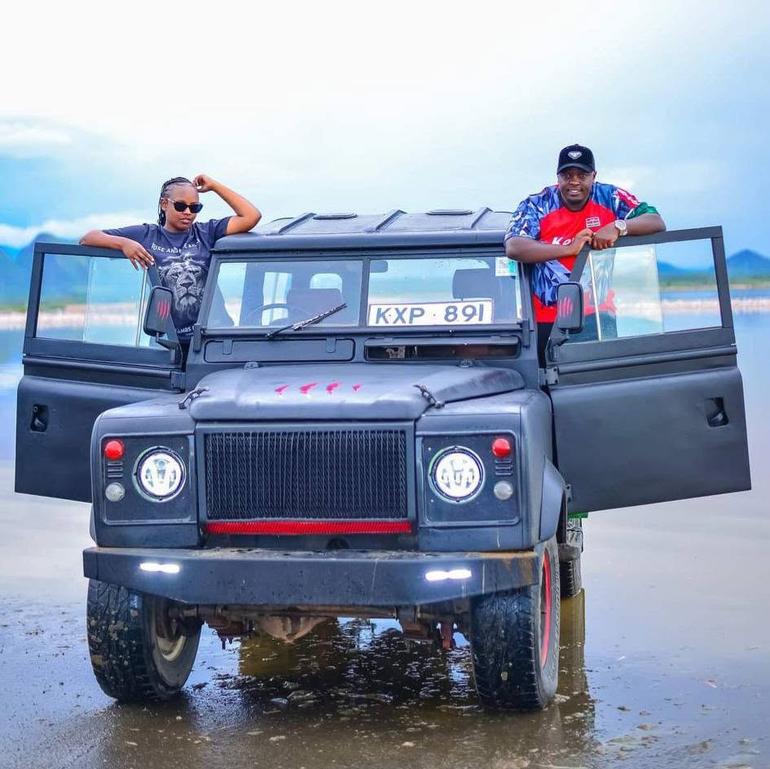 Empire 007, a well-known car collector based in Nakuru, Kenya shows off a stunning rebuilt Series III Land Rover (Image: Facebook)