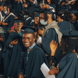 Graduates celebrating the completion of a course