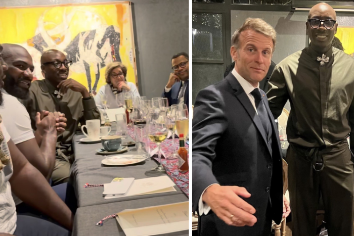 Bien, Ombachi attend exclusive private dinner with Emmanuel Macron