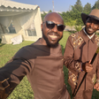 Journalist Larry Madowo with Charlene Ruto and her Tanzanian fiancé Isaya Yunge