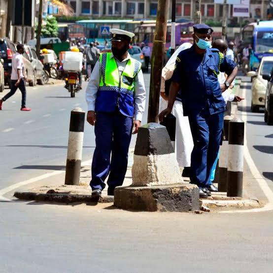 Nairobi Metropolitan Services (NMS) officers patrol the streets of the city (Image: Files)
