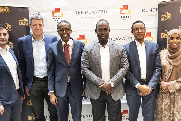 BBS Mall founder Abdiweli Hassan (Forth from right)