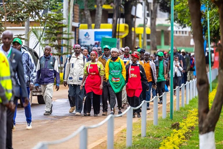 A street procession during the Agriculture and Food Systems Transformation Summit in Nairobi (Image: Files)