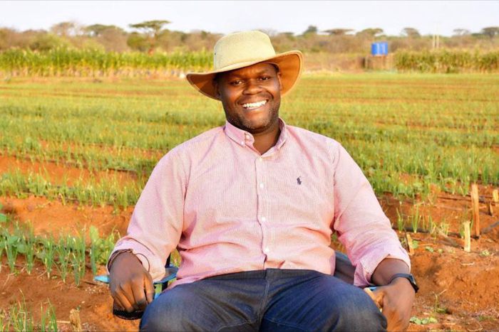 Noah Nasiali the CEO and founder of Afarmers AgriTech & Leadership Center