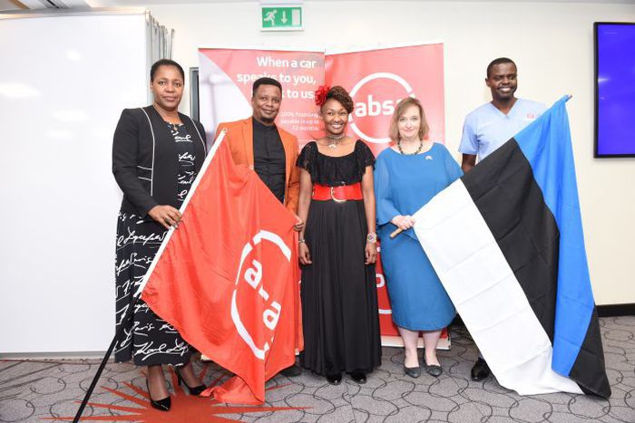 Absa Kenya Business Banking Director Elizabeth Wasunna, Cleaning the Airwaves (CTA's) Richard Njau, Golden Connections International CEO Makena Mathiu, Honorary Consul for the Republic of Estonia in Kenya Kadri Ayal and Dr. Theo Wangata