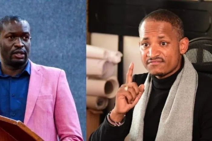 Nairobi Senator Edwin Sifuna and Embakasi East MP Babu Owino