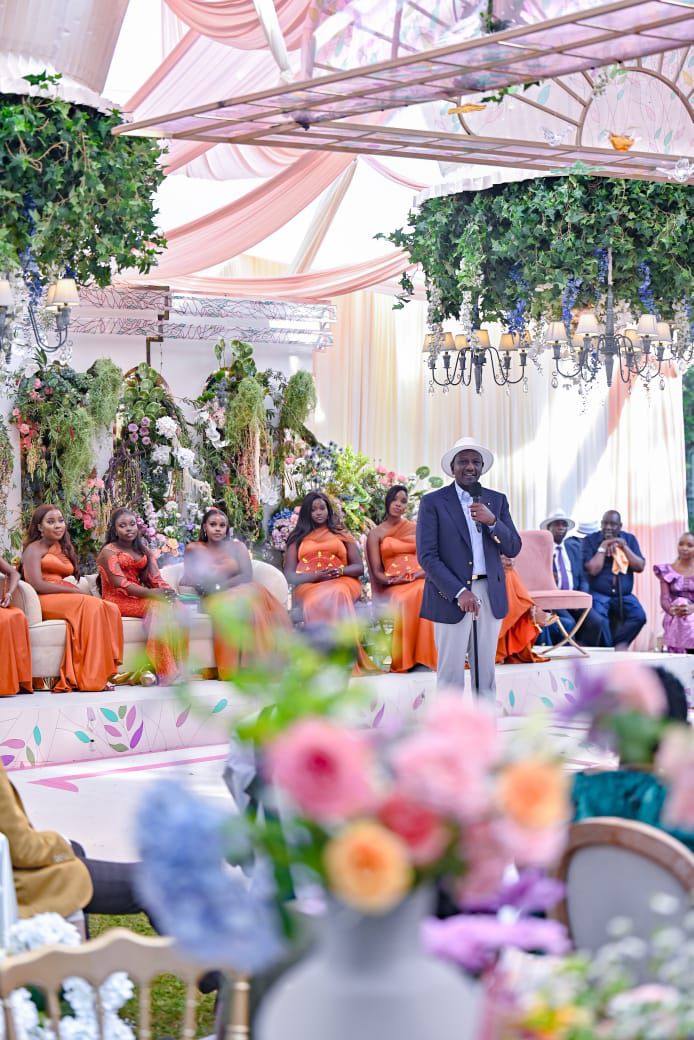 President Ruto attends the wedding of Nicole Lang'at and Brian Belio