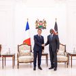 President William Ruto and French President Emmanuel Macron in State House Nairobi