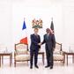 President William Ruto and French President Emmanuel Macron in State House Nairobi