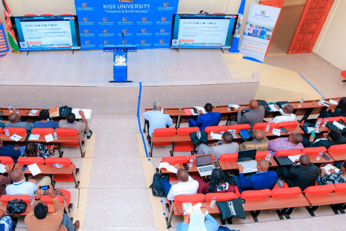 Delegates attending a conference at Kisii University