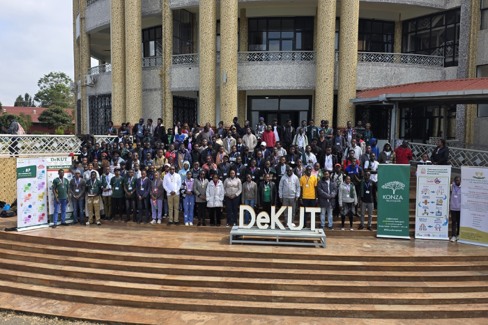 Participants of the DeKUT i2B Innovation Weekend  held in July 2025
