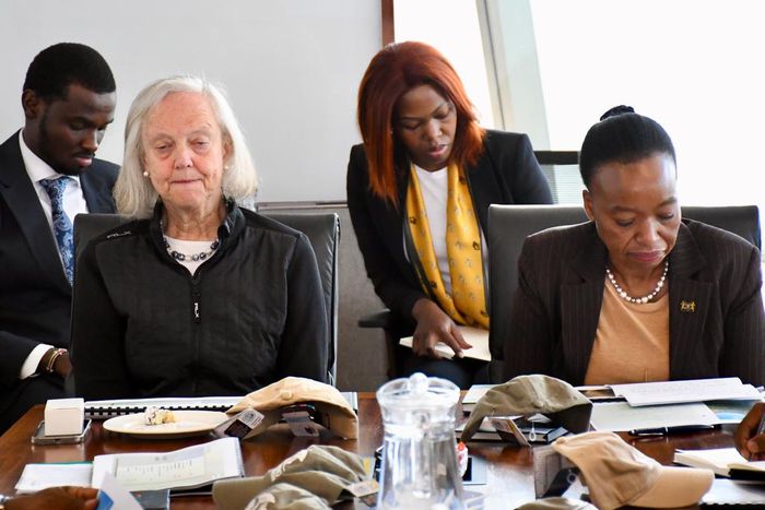 National Security Advisor Monica Juma with former U.S. Ambassador Meg Whitman