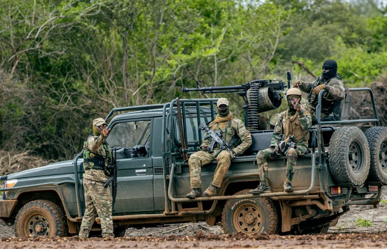 KDF soliders on patrol