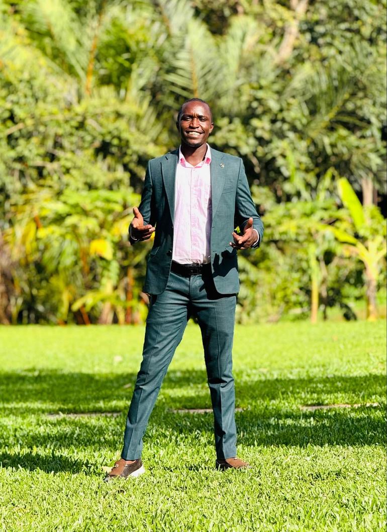 Popular comedian, content creator and event MC Kiambambe o' Hajji at a recent event in Kwale County (Image: Facebook)