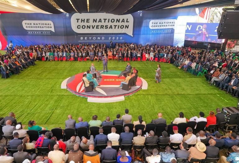 The packed auditorium at the KICC, Nairobi - during the launch event headlined by President William Ruto (Image: Files)