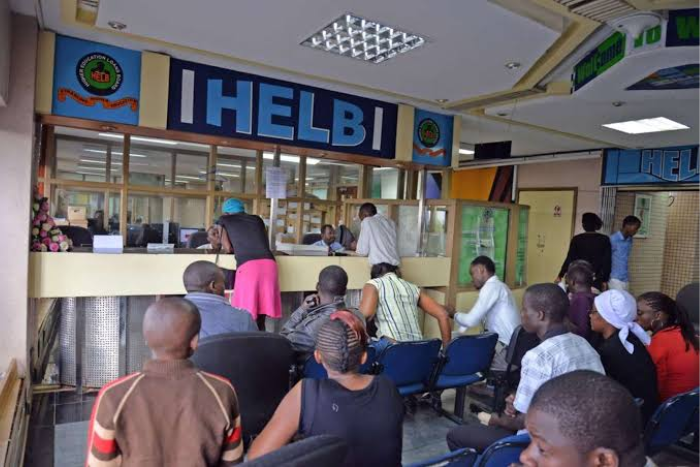 Applicants being served at the Higher Education Loans Board offices in Nairobi.