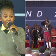 Young Fortune with President William Ruto at the Beyond 2030 event held at KICC