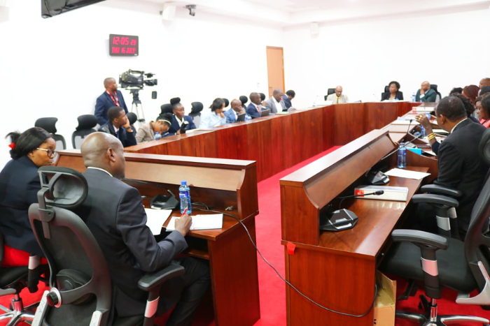 HELB Chief Executive Officer Geoffrey Monari appearing before a Parliamentary Departmental Committee in July 2026