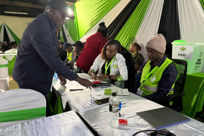 IEBC officials at a past by-election