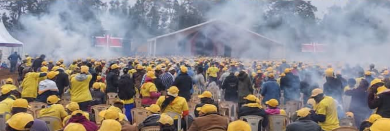 Scores injured, cars burnt as police fire tear gas at DP Kindiki’s event in Embu