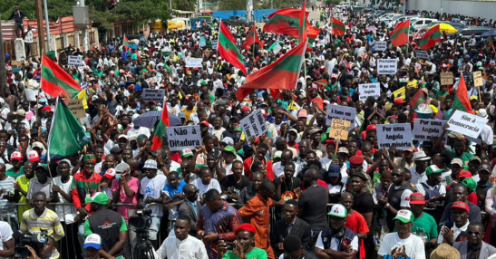 Protesters in Angola