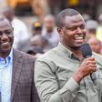 Kiharu MP Ndindi Nyoro and President William Ruto during a past rally