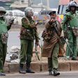Anti-riot police officers in Nairobi CBD
