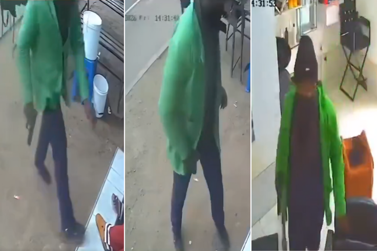 CCTV screenshots of Ruaka Salon gunpoint robbery