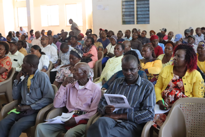 Kenyans during a past public participation exercise